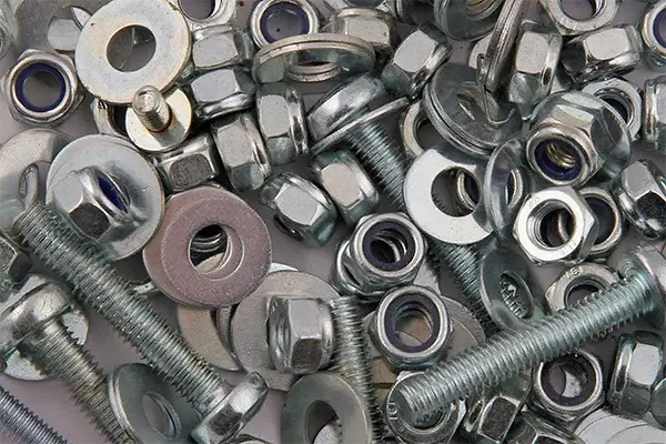 Cold drawn steel bolts and fasteners with bright surface finish