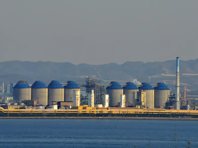 Blast furnace at POSCO or Hyundai Steel plant in South Korea