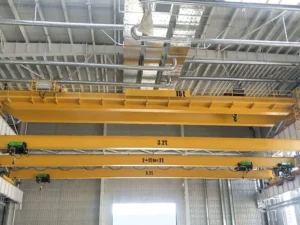 Main beam of European-style crane with welded square steel bar rail