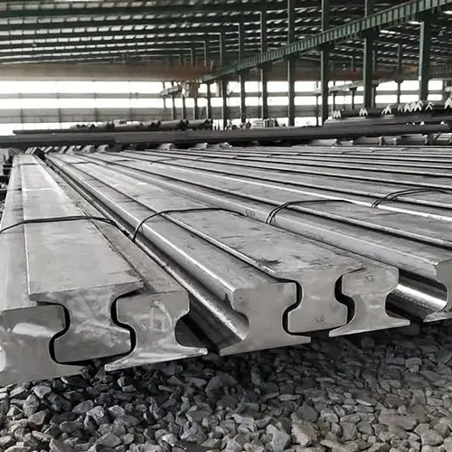 A150 crane rail stock in warehouse