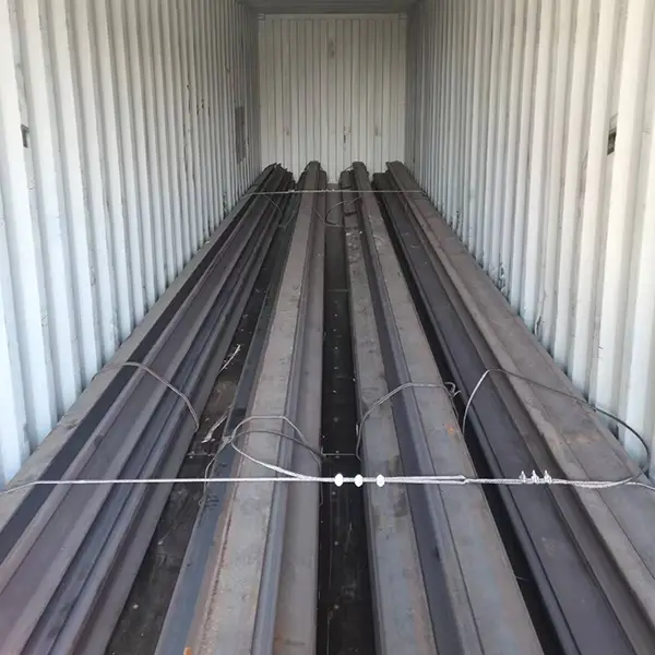 Rail Stored in Shipping Container