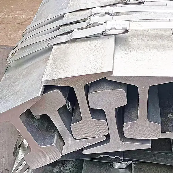 Stacked 136re Rail Sections