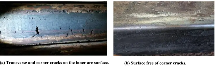 Shipbuilding structural steel crack comparison