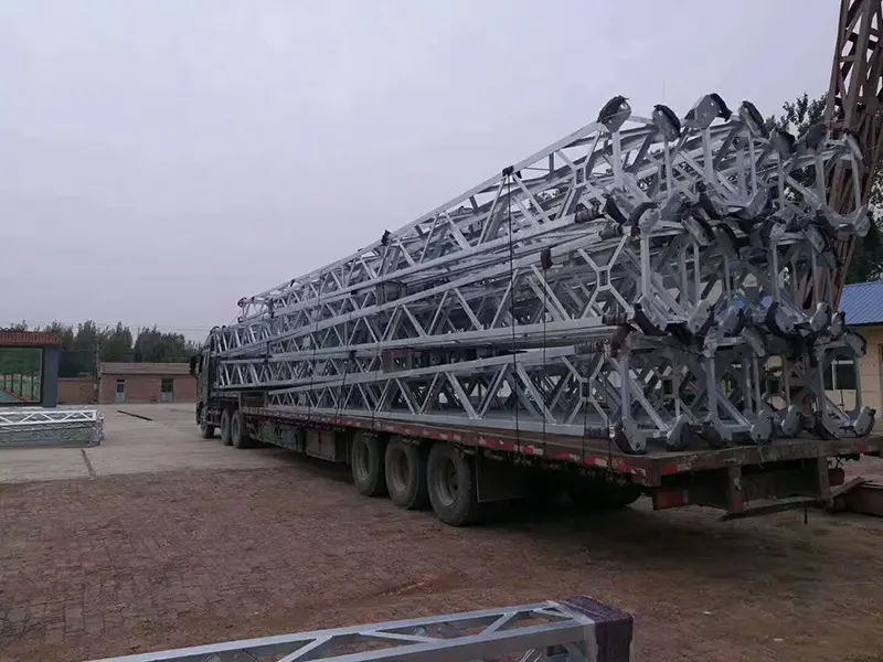 Galvanized Lattice Steel Column Structure