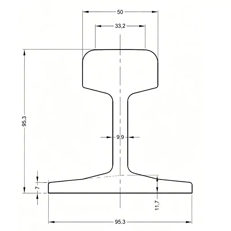 ISCOR 22 rail drawing